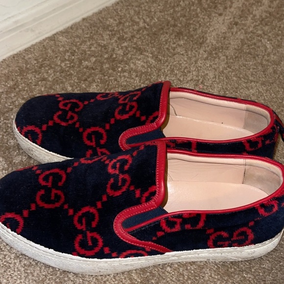 Suede double G Gucci slip ons main image 4